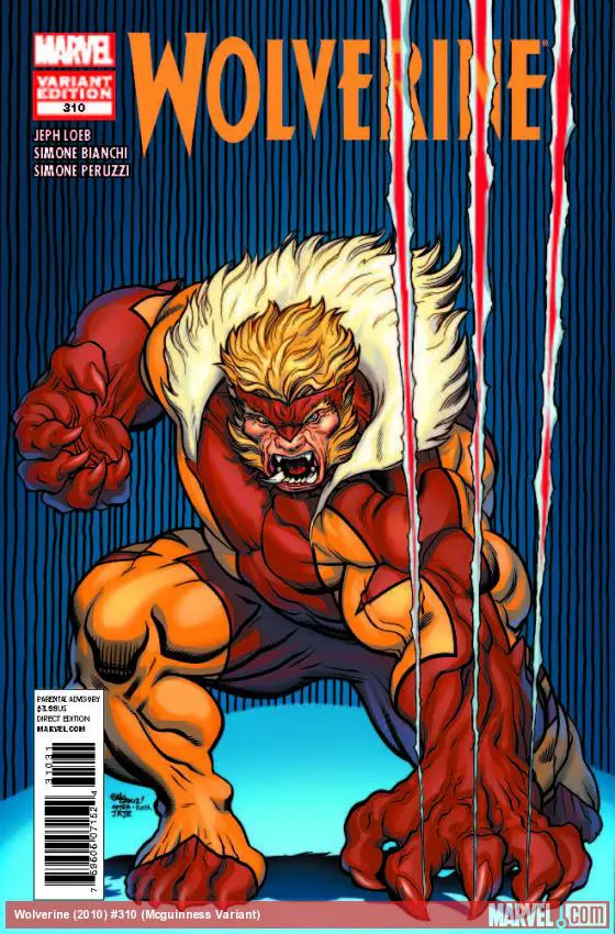Wolverine (2010) #310 (Mcguinness Variant)