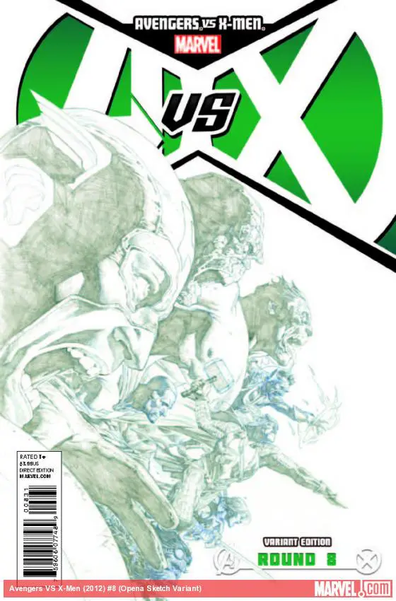 Avengers Vs. X-Men (2012) #8 (Opena Sketch Variant)