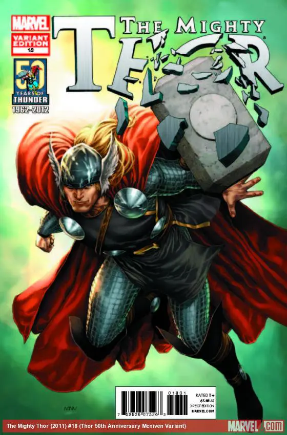 The Mighty Thor (2011) #18 (Thor 50th Anniversary Mcniven Variant)