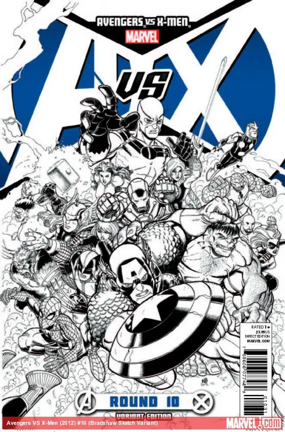 Avengers Vs. X-Men (2012) #10 (Bradshaw Sketch Variant)