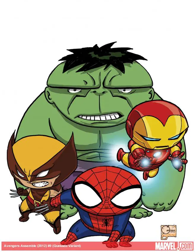Avengers Assemble (2012) #9 (Quesada Variant)