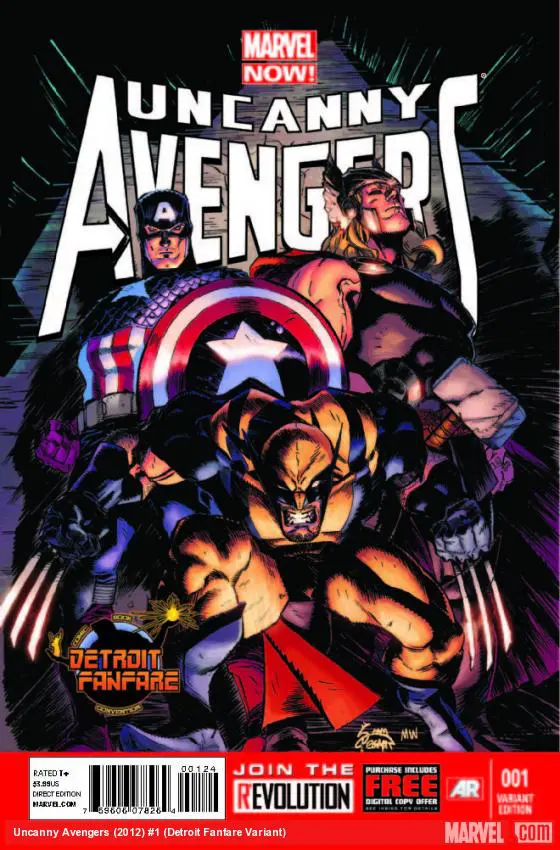 Uncanny Avengers (2012) #1 (Detroit Fanfare Variant)