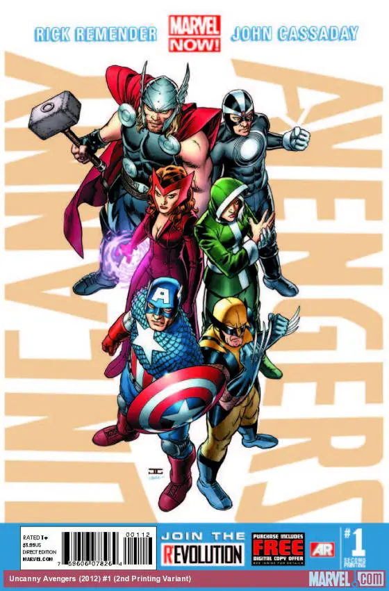 Uncanny Avengers (2012) #1 (2nd Printing Variant)