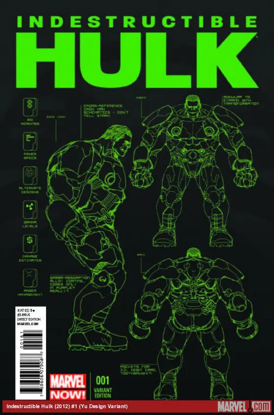 Indestructible Hulk (2012) #1 (Yu Design Variant)