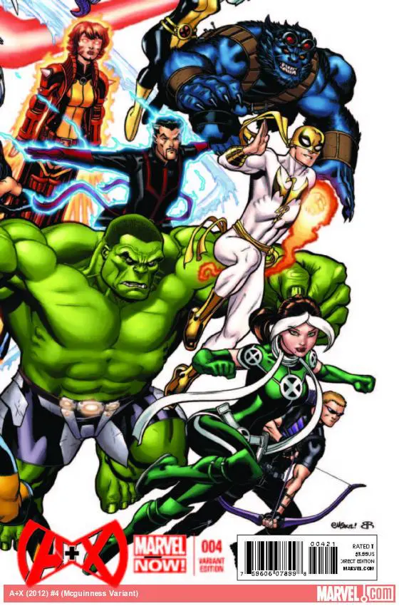 A+X (2012) #4 (Mcguinness Variant)
