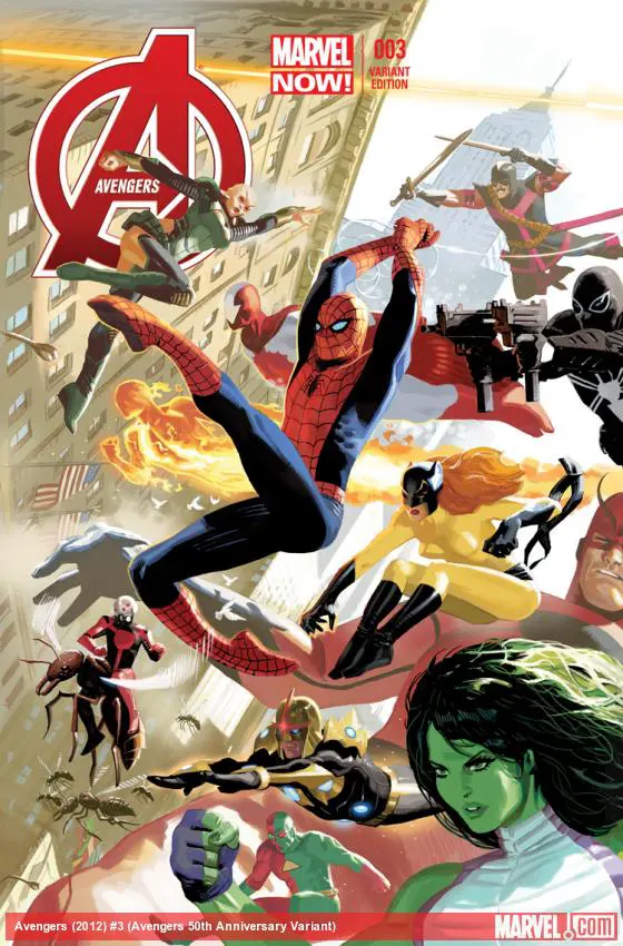 Avengers (2012) #3 (Avengers 50th Anniversary Variant)