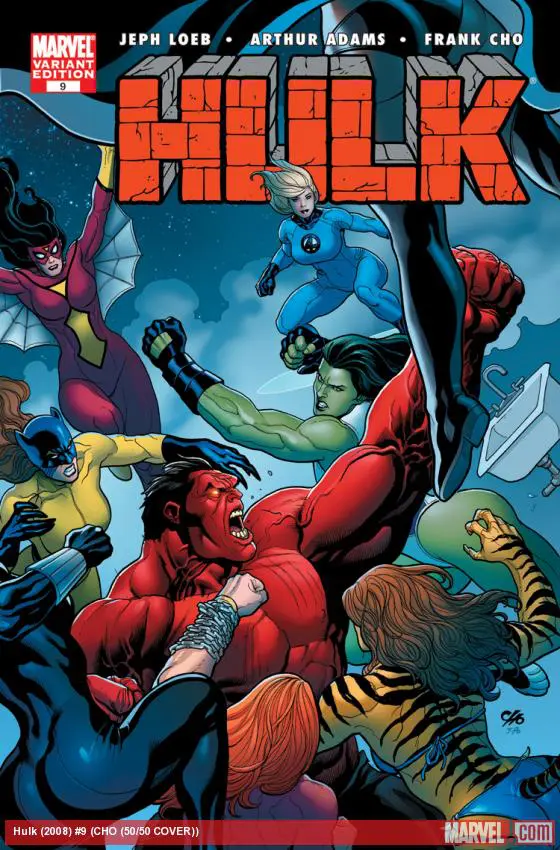 Hulk (2008) #9 (CHO (50/50 COVER))