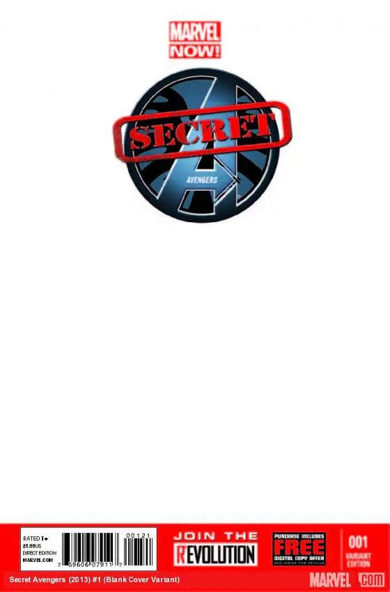 Secret Avengers (2013) #1 (Blank Cover Variant)