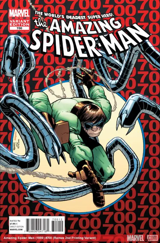 Amazing Spider-Man (1999) #700 (Ramos 2nd Printing Variant)