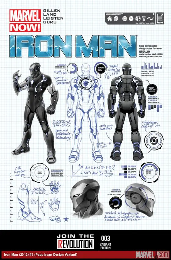 Iron Man (2012) #3 (Pagulayan Design Variant)