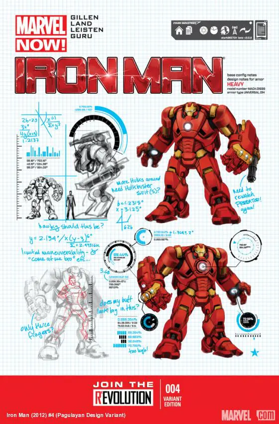 Iron Man (2012) #4 (Pagulayan Design Variant)