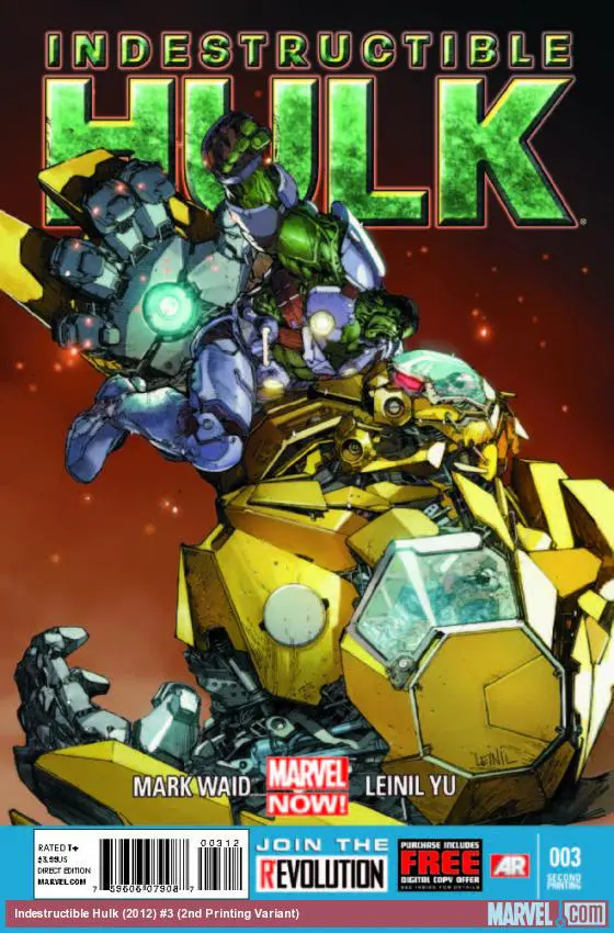 Indestructible Hulk (2012) #3 (2nd Printing Variant)