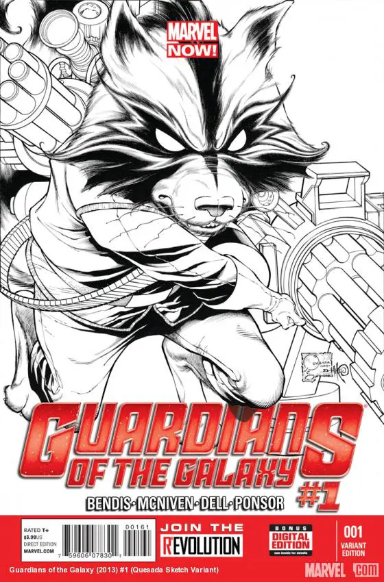 Guardians of the Galaxy (2013) #1 (Quesada Sketch Variant)