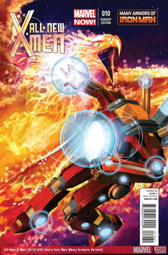 All-New X-Men (2012) #10 (Horn Iron Man Many Armors Variant)