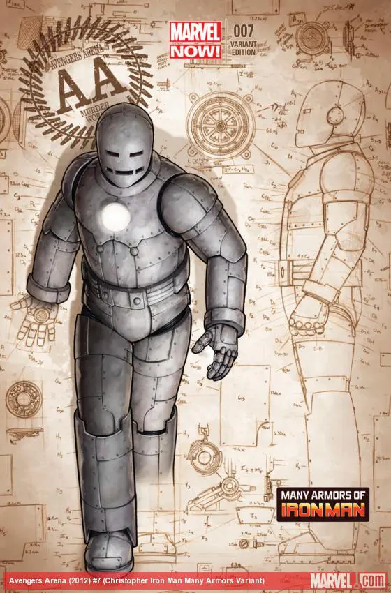 Avengers Arena (2012) #7 (Christopher Iron Man Many Armors Variant)