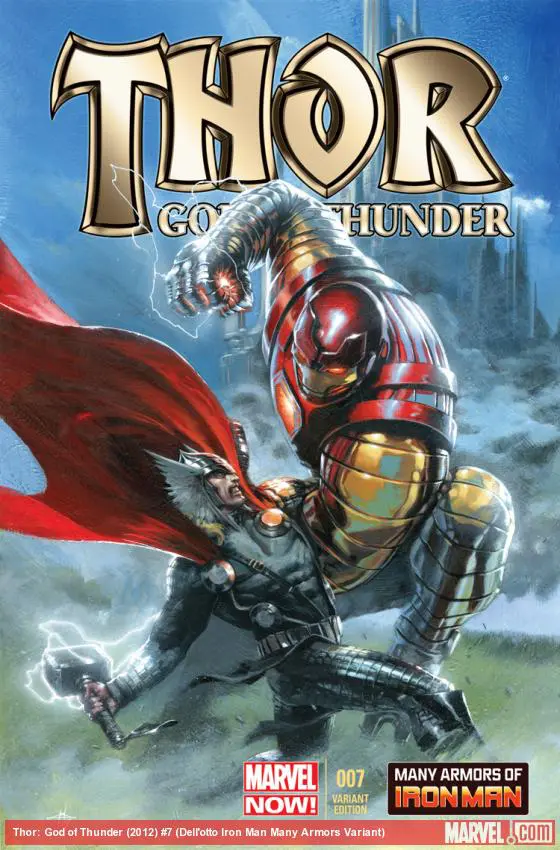 Thor: God of Thunder (2012) #7 (Dell'otto Iron Man Many Armors Variant)