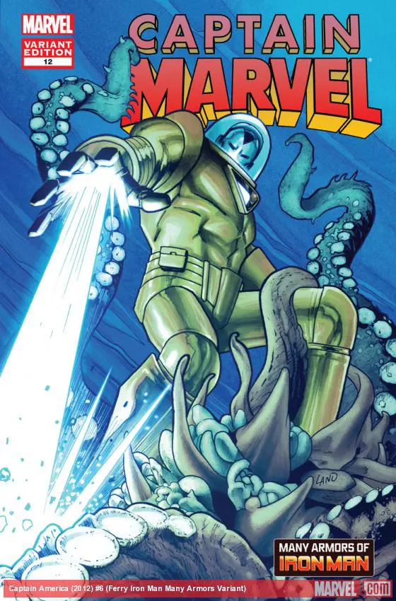 Captain Marvel (2012) #12 (Land Iron Man Many Armors Variant)