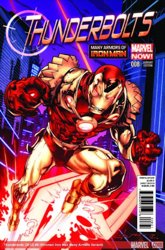 Thunderbolts (2012) #8 (Stroman Iron Man Many Armors Variant)