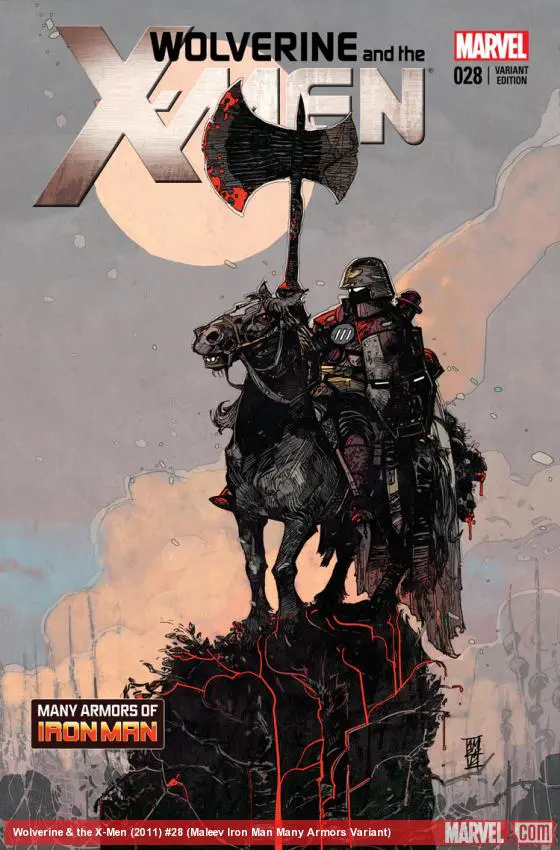 Wolverine & the X-Men (2011) #28 (Maleev Iron Man Many Armors Variant)