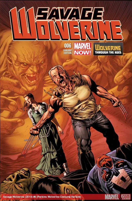 Savage Wolverine (2013) #6 (Perkins Wolverine Costume Variant)