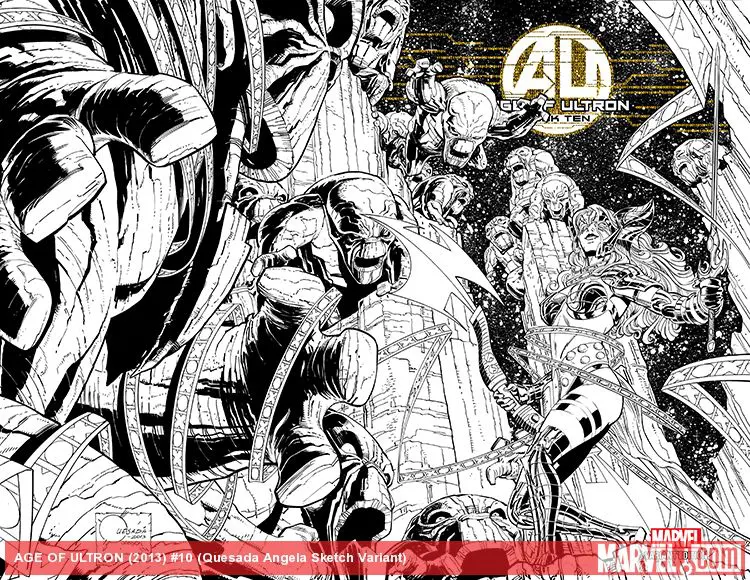 Age of Ultron (2013) #10 (Quesada Angela Sketch Variant)