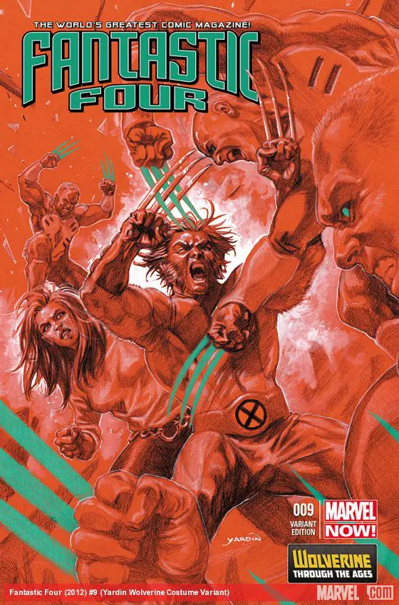 Fantastic Four (2012) #9 (Yardin Wolverine Costume Variant)