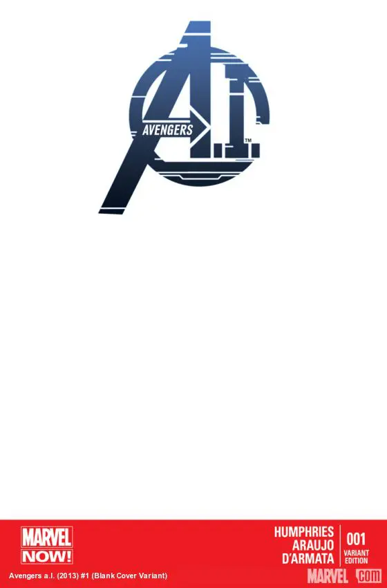 Avengers a.I. (2013) #1 (Blank Cover Variant)