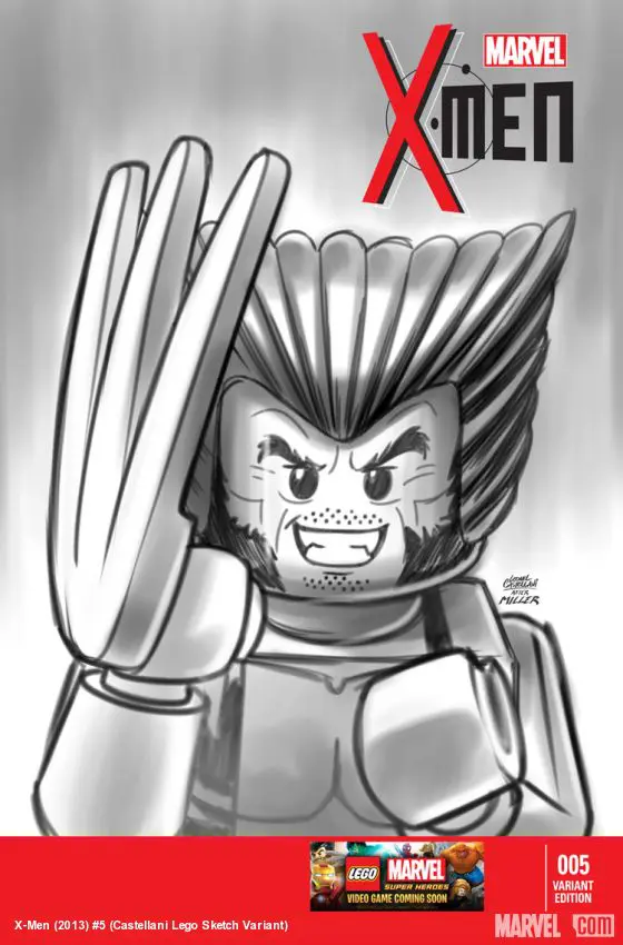 X-Men (2013) #5 (Castellani Lego Sketch Variant)
