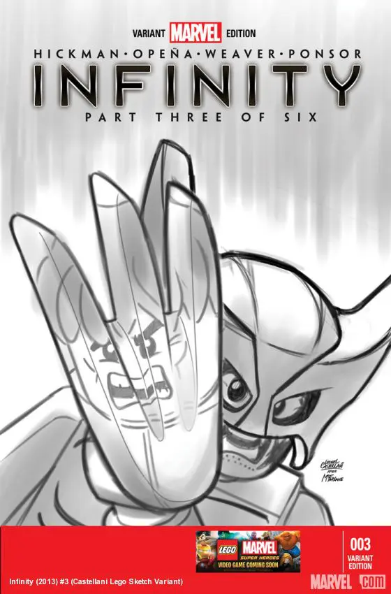 Infinity (2013) #3 (Castellani Lego Sketch Variant)