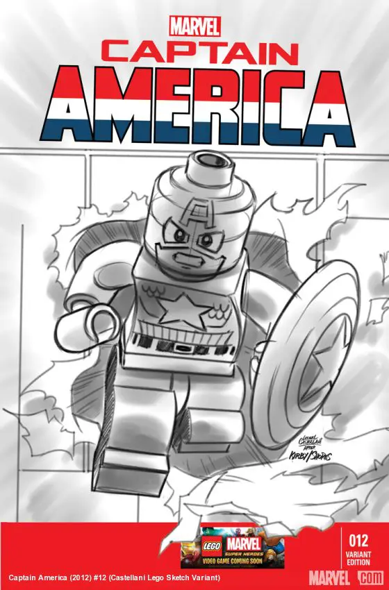 Captain America (2012) #12 (Castellani Lego Sketch Variant)