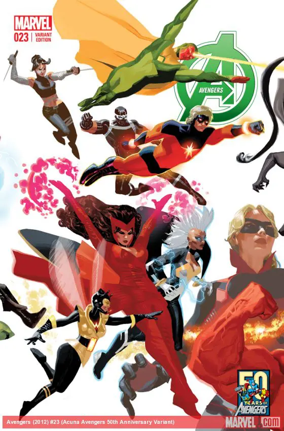 Avengers (2012) #23 (Acuna Avengers 50th Anniversary Variant)