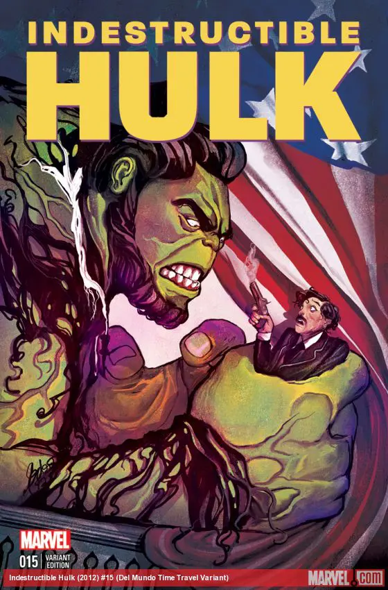 Indestructible Hulk (2012) #15 (Del Mundo Time Travel Variant)