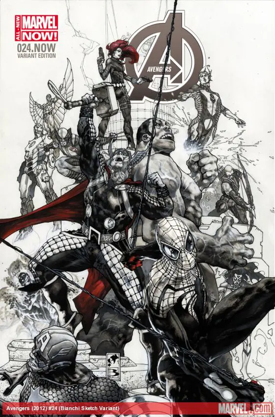 Avengers (2012) #24 (Bianchi Sketch Variant)