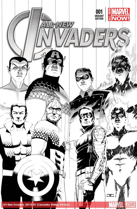 All-New Invaders (2014) #1 (Cassaday Sketch Variant)