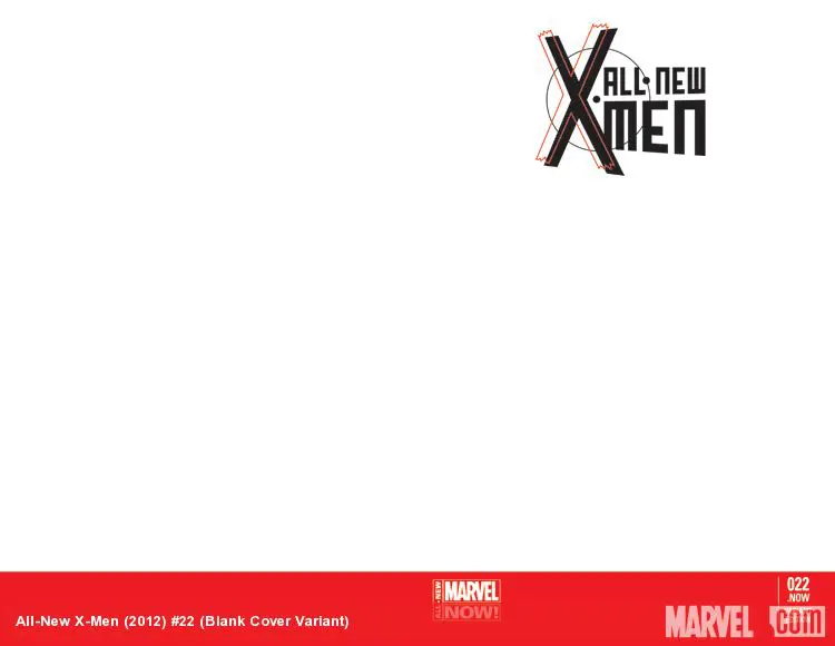All-New X-Men (2012) #22 (Blank Cover Variant)
