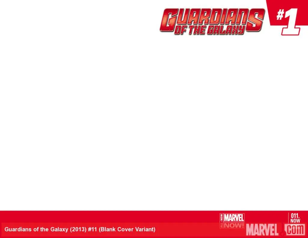 Guardians of the Galaxy (2013) #11 (Blank Cover Variant)