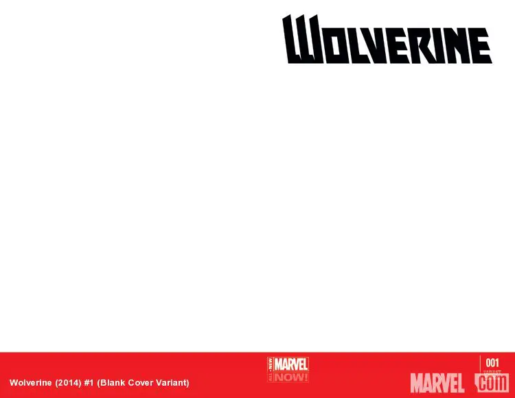 Wolverine (2014) #1 (Blank Cover Variant)