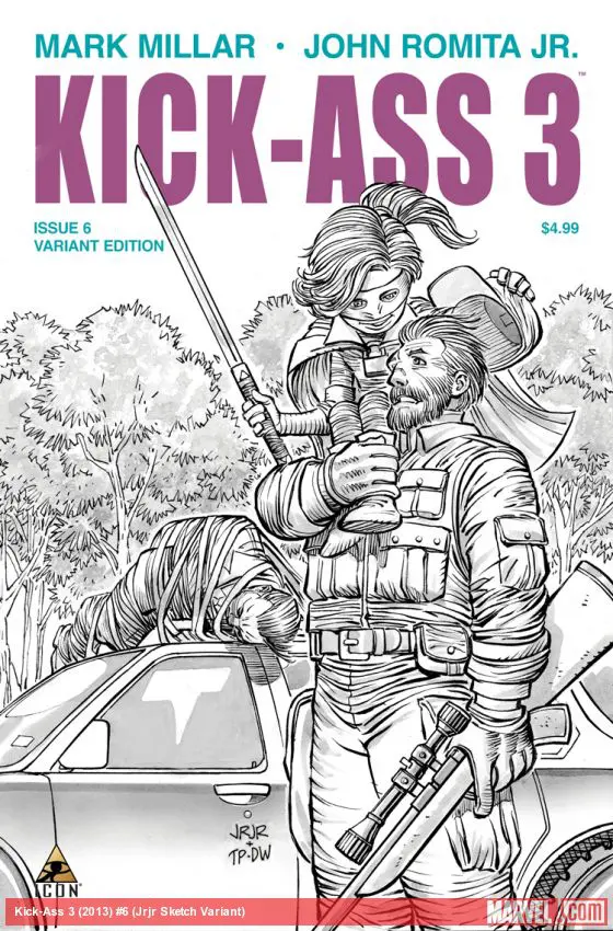 Kick-Ass 3 (2013) #6 (Jrjr Sketch Variant)