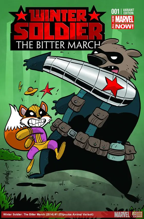 Winter Soldier: The Bitter March (2014) #1 (Elipoulos Animal Variant)