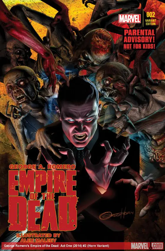 George Romero's Empire of the Dead: Act One (2014) #2 (Horn Variant)