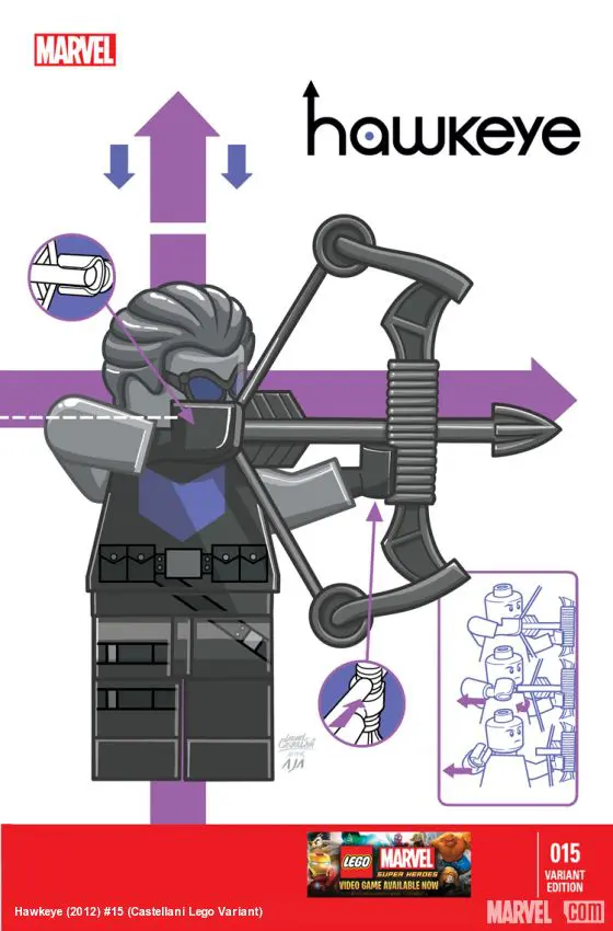 Hawkeye (2012) #15 (Castellani Lego Variant)
