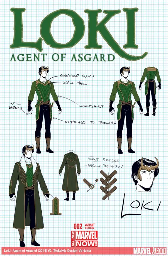 Loki: Agent of Asgard (2014) #2 (Mckelvie Design Variant)