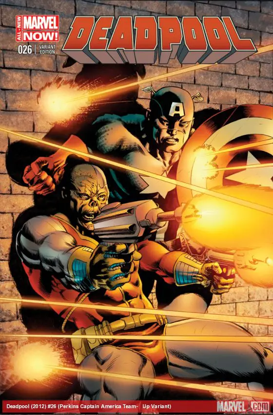 Deadpool (2012) #26 (Perkins Captain America Team-​Up Variant)