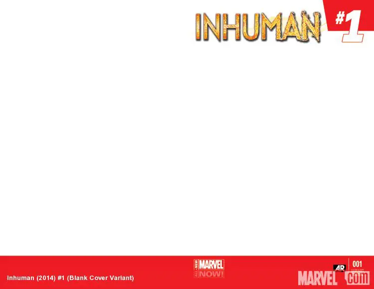 Inhuman (2014) #1 (Blank Cover Variant)