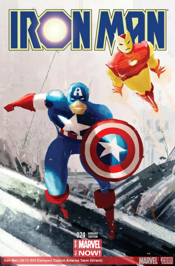 Iron Man (2012) #24 (Campion Captain America Team Variant)