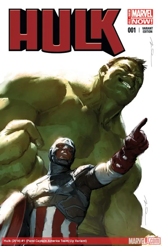 Hulk (2014) #1 (Parel Captain America Team-Up Variant)
