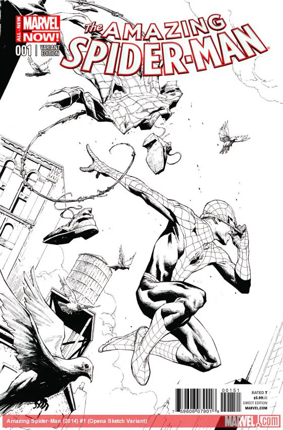 The Amazing Spider-Man (2014) #1 (Opena Sketch Variant)