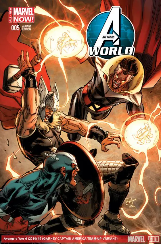 Avengers World (2014) #5 (GARNEY CAPTAIN AMERICA TEAM-UP VARIANT)