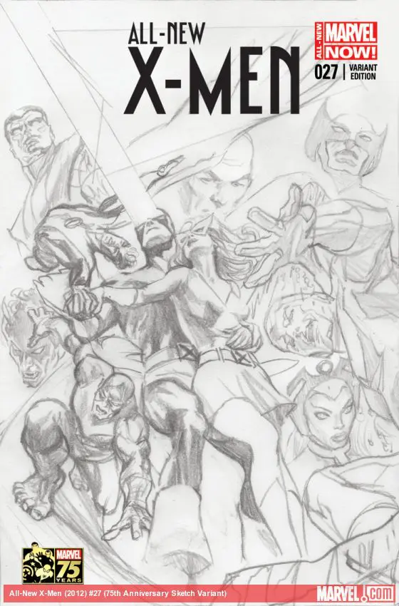 All-New X-Men (2012) #27 (75th Anniversary Sketch Variant)