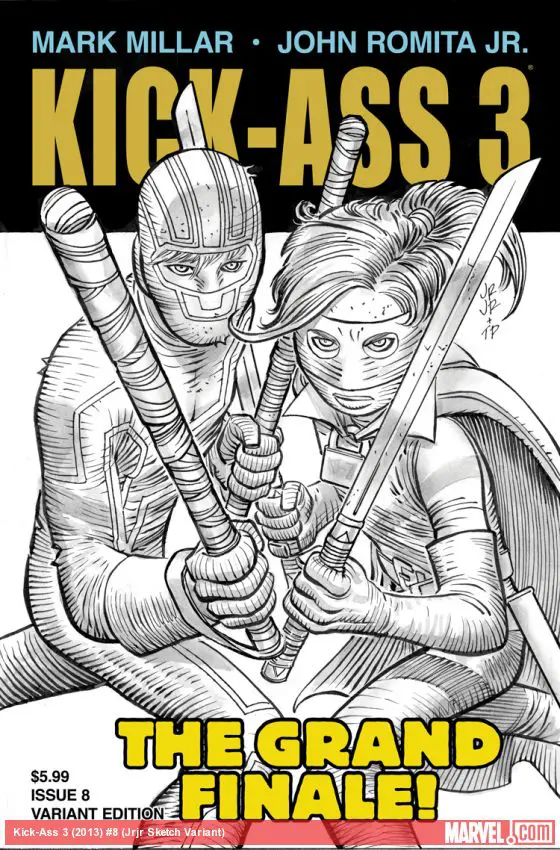 Kick-Ass 3 (2013) #8 (Jrjr Sketch Variant)